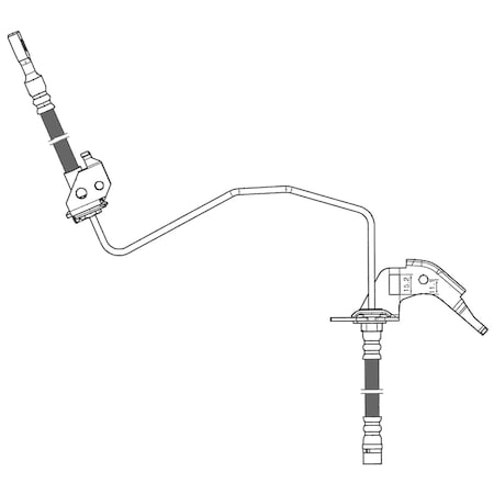 Centric Parts Brake Hose, 150.62436 150.62436